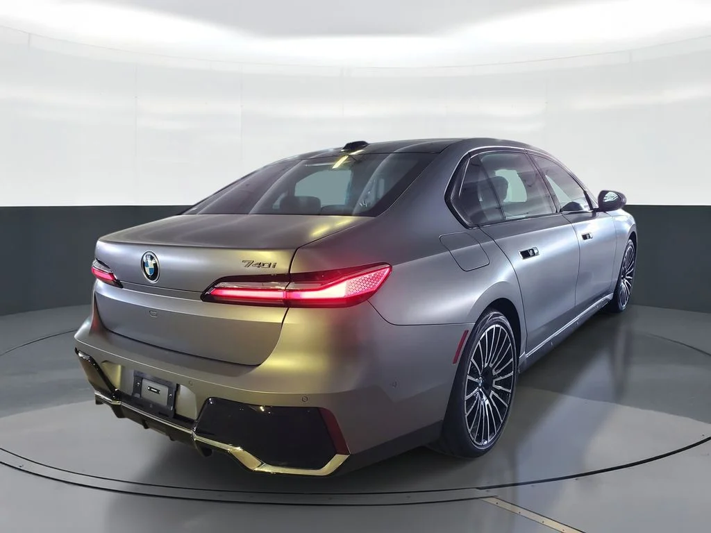 New 2026 Frozen Pure Grey Metallic BMW 740i image 3
