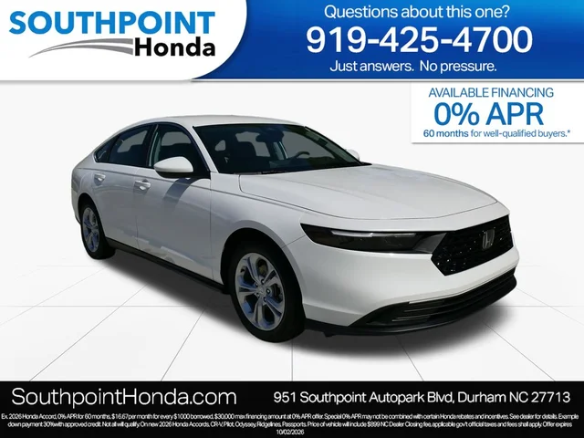 2026 Honda Accord LX
