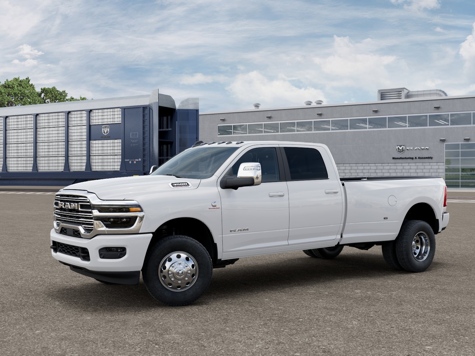New 2027 Bright White Clear-Coat Exterior Paint RAM Laramie image 1