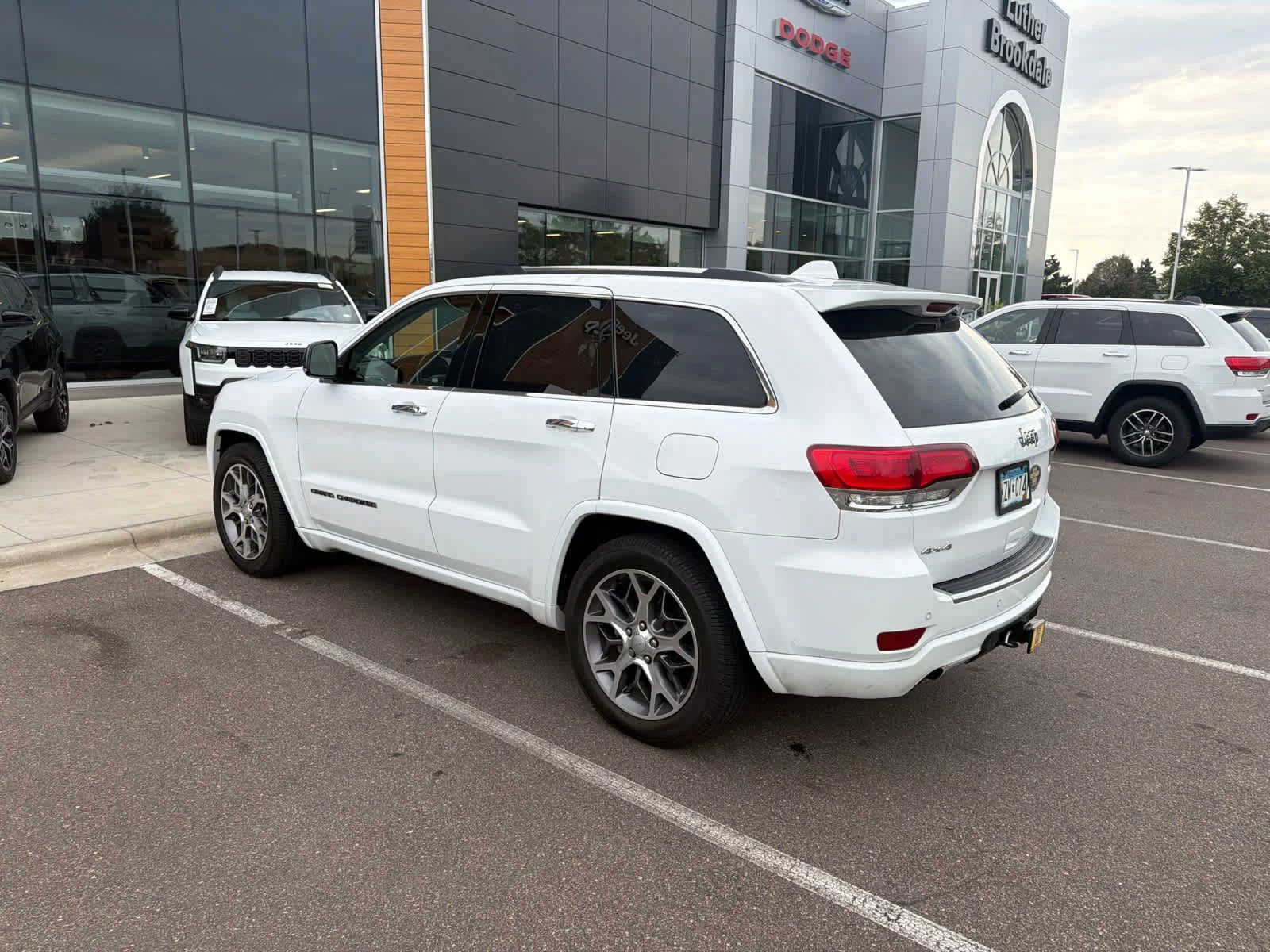 Used 2020 Bright White Clearcoat Jeep Overland image 6