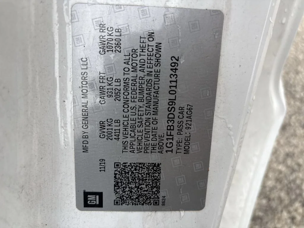 Certified Used 2020 White Chevrolet 1LT image 15
