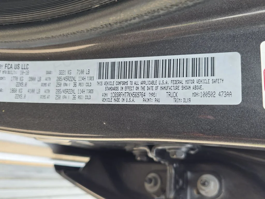 Used 2019 Gray Ram Limited Crew Cab 4x4 5