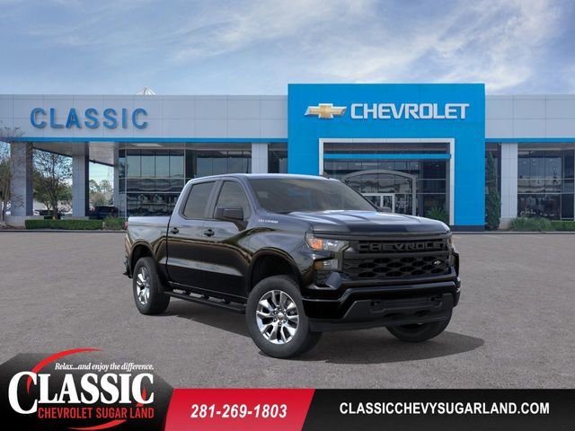 2026 Chevrolet Silverado 1500 Custom Black at Classic Elite Chevrolet Sugar Land