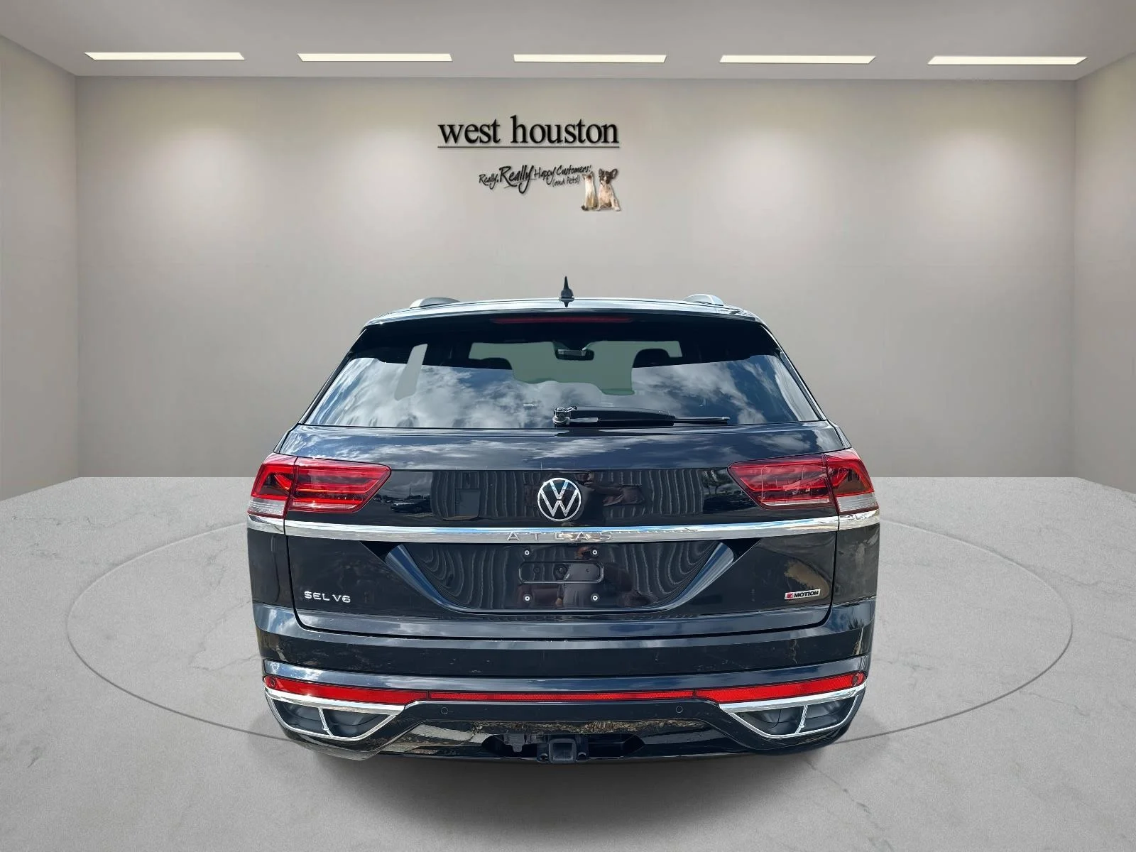 Certified Used 2022 Tourmaline Blue Metallic Volkswagen 3.6L V6 SEL Premium R-Line 4MOTION image 5
