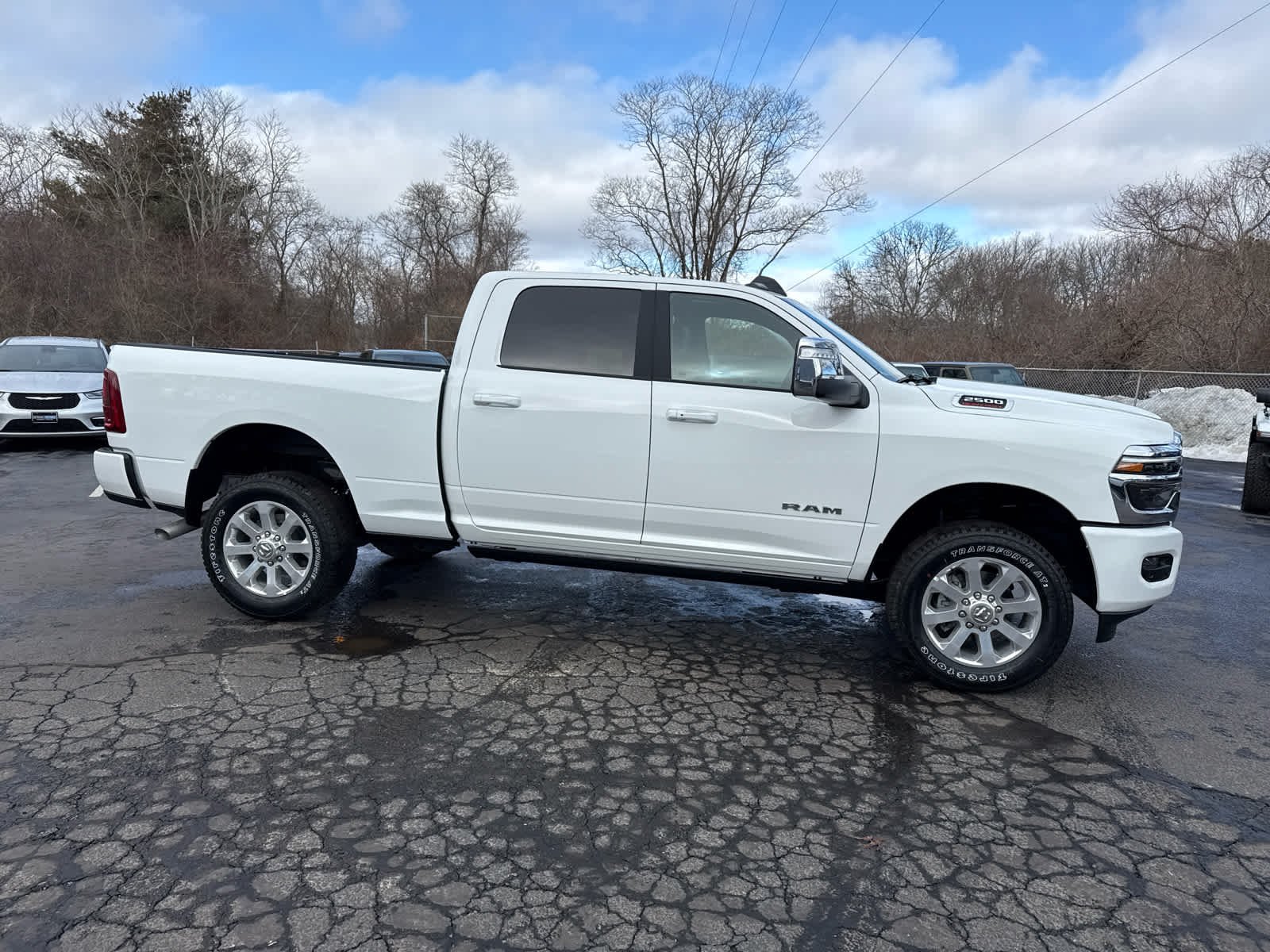 New 2026 Bright White Clear-Coat Exterior Paint RAM Laramie image 2