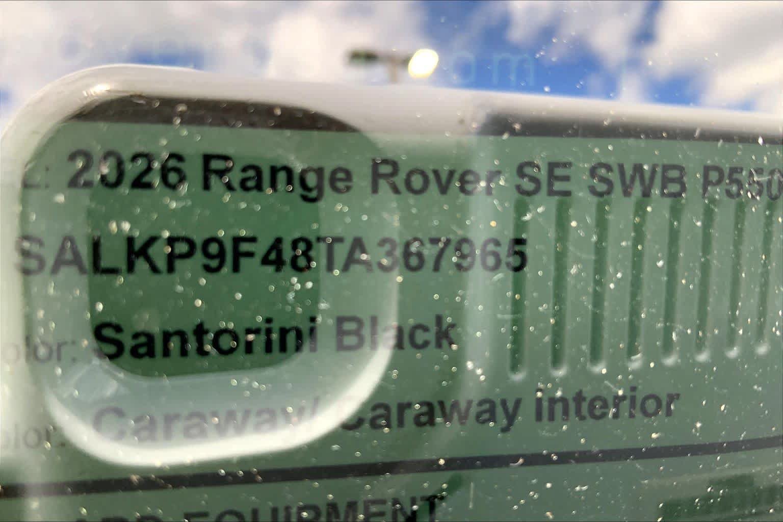 New 2026 Santorini Black Land Rover SE image 6