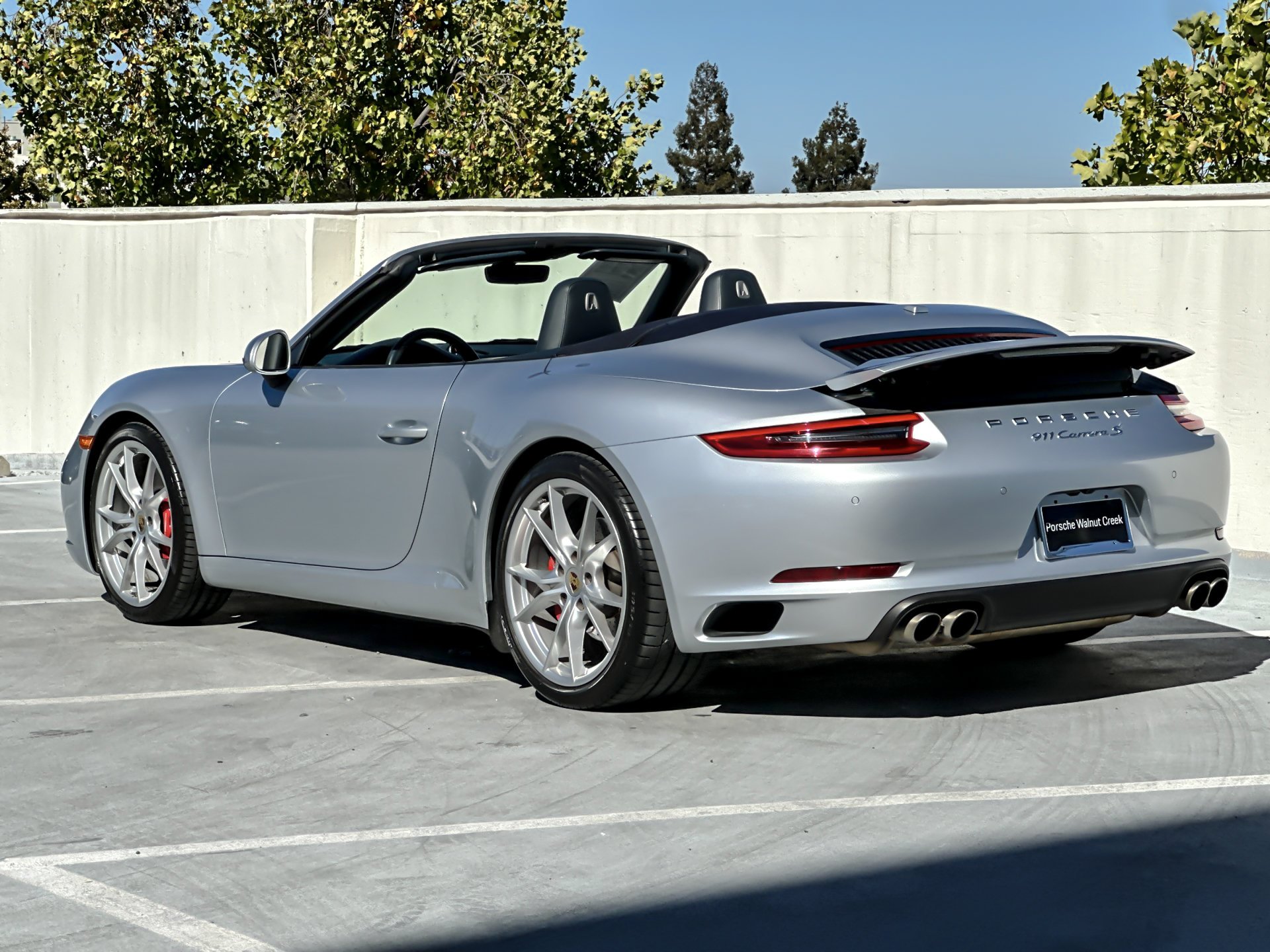 Certified Used 2017 Silver Porsche Carrera S Cabriolet image 4