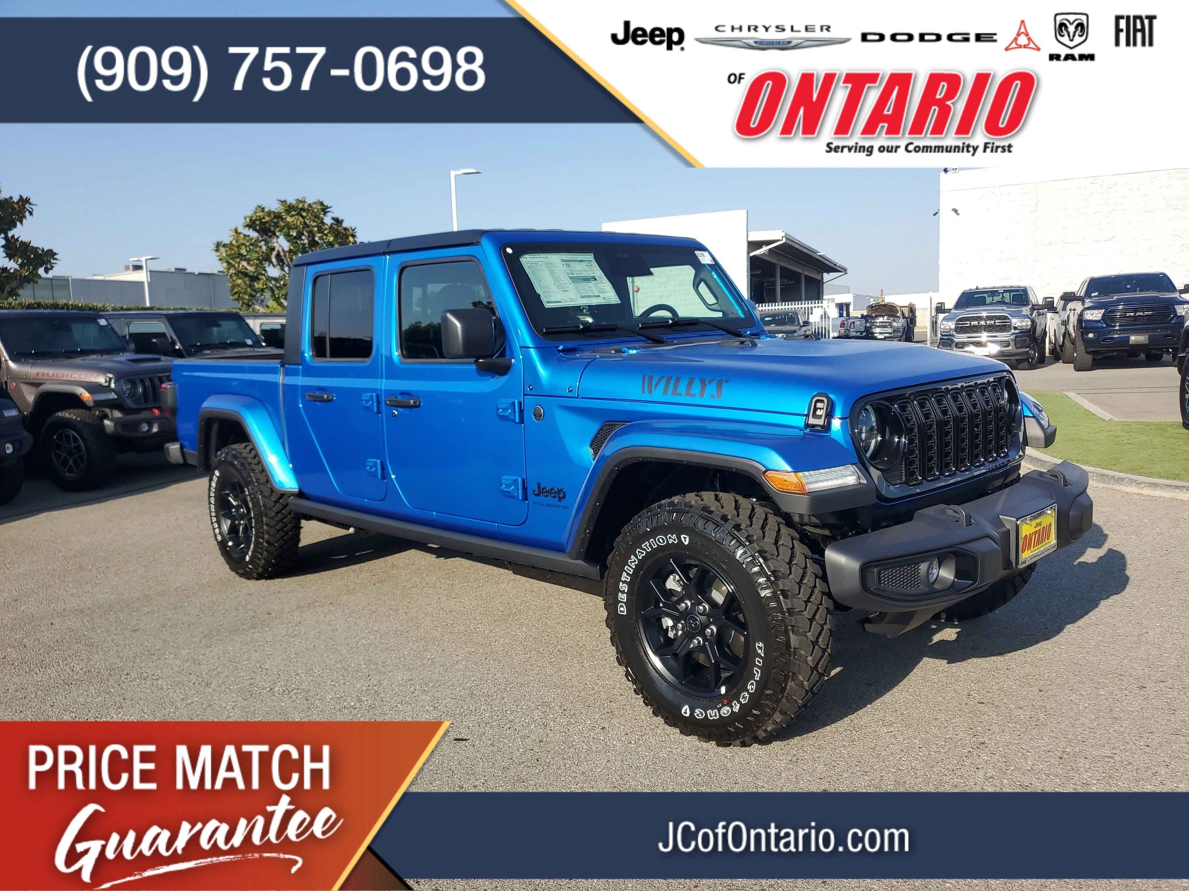 New 2026 Hydro Blue Pearl-Coat Exterior Paint Jeep Willys image 1