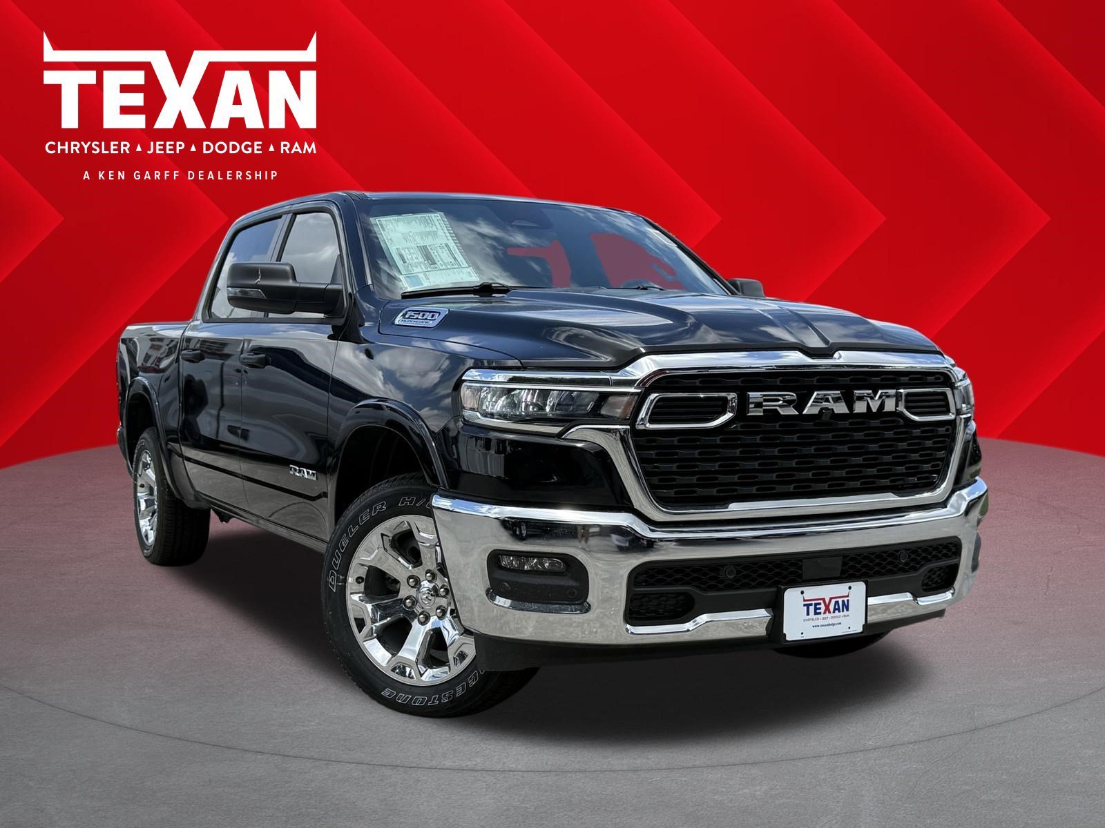 New 2026 Diamond Black Crystal Pearl-Coat Exterior Paint RAM Big Horn image 1