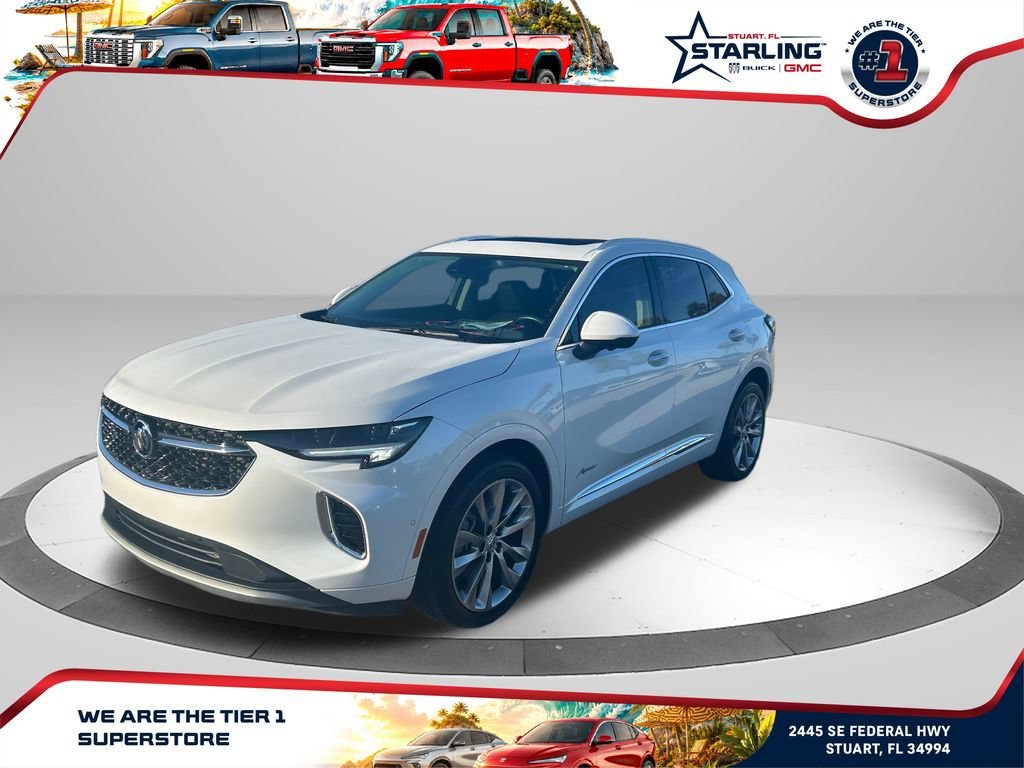 Used 2023 WHITE FROST TRICOAT Buick Avenir image 1