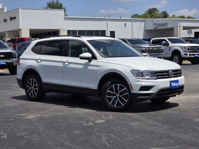 Used 2021 Volkswagen Tiguan SE with VIN 3VV2B7AXXMM135451 for sale in Mineola, TX