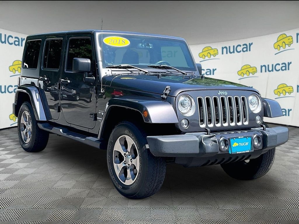 Used 2018 Gray Jeep Unlimited Sahara image 1