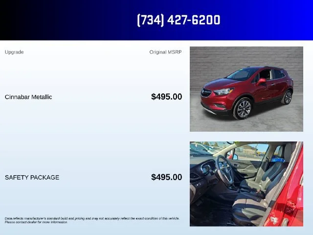 Used 2022 Includes (MDP) Anthracite lower exterior accent color, Paint code W598F.) Buick Preferred image 5