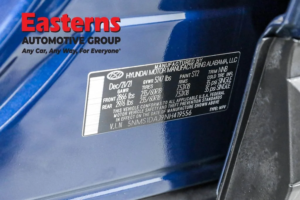 Used 2022 Blue Hyundai SE image 34