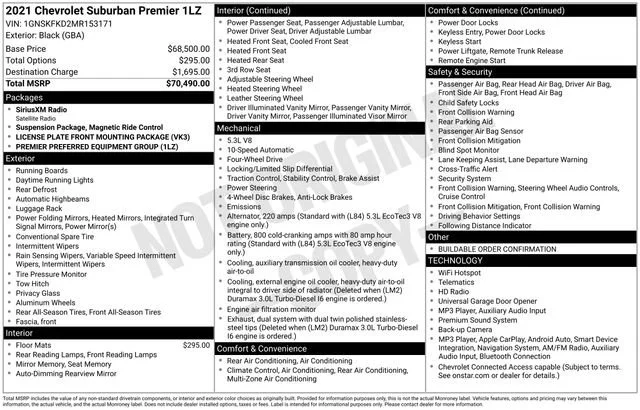 Certified Used 2021 BLACK Chevrolet Premier image 39