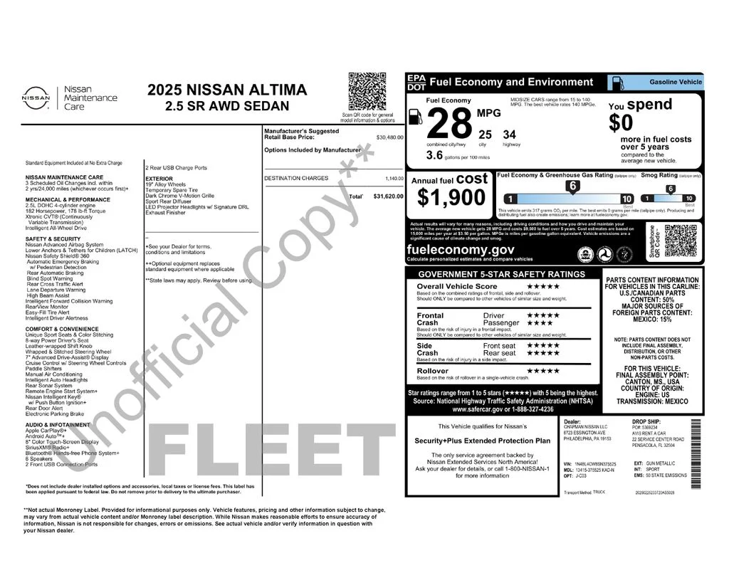 Used 2025 Gray Nissan 2.5 SR image 6