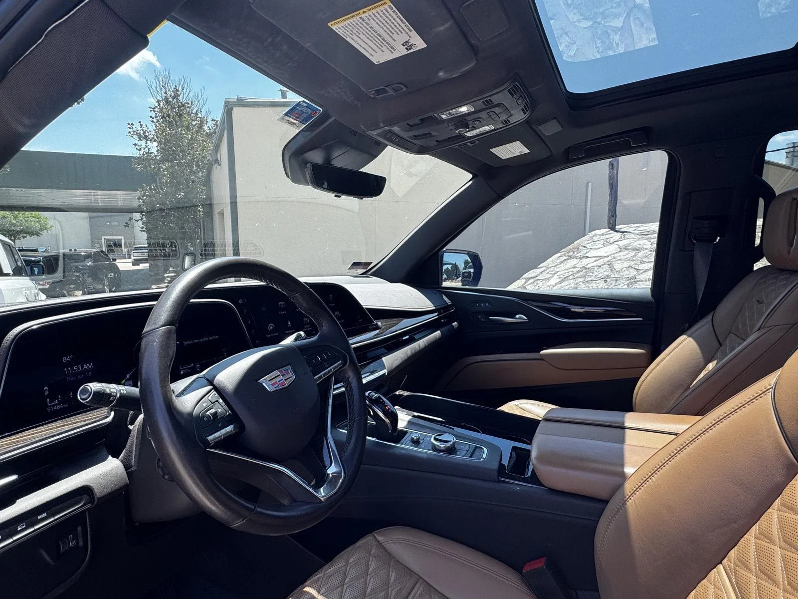 Used 2023 Dark Moon Blue Metallic Cadillac 4WD Premium Luxury image 11