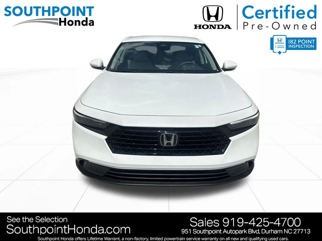 Certified Used 2024 Platinum White Pearl Honda LX image 2
