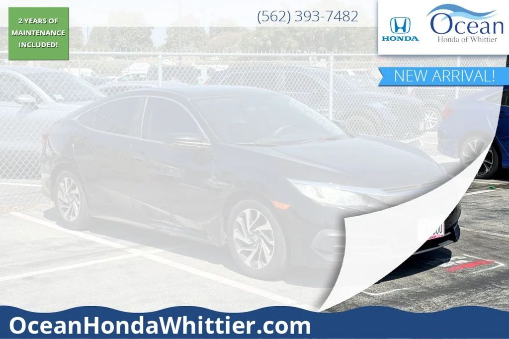 Used 2017 Crystal Black Pearl Honda EX image 1