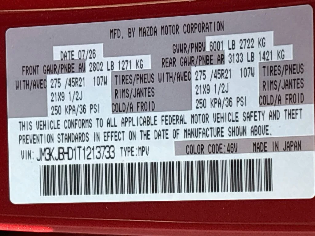 New 2026 Soul Red Crystal Metallic Mazda 3.3 Turbo Preferred AWD image 33