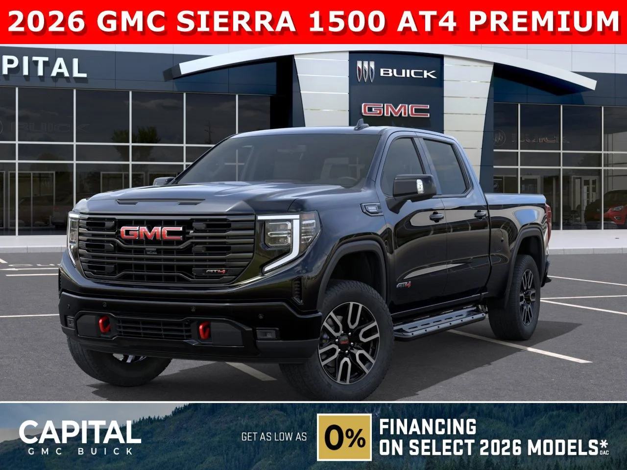 New 2026 ONYX BLACK GMC AT4 image 1