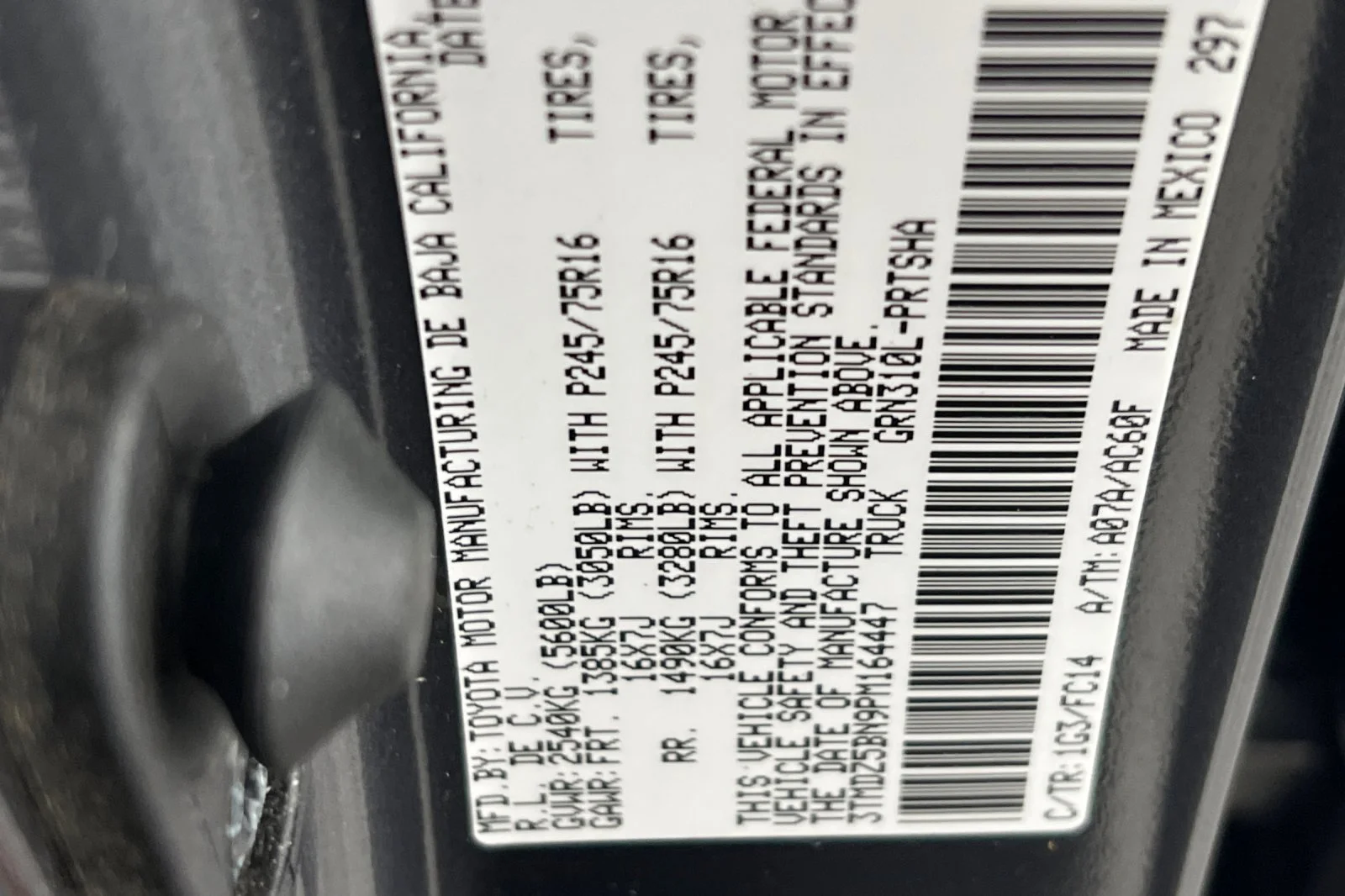 Certified Used 2023 Magnetic Gray Metallic Toyota SR5 image 32