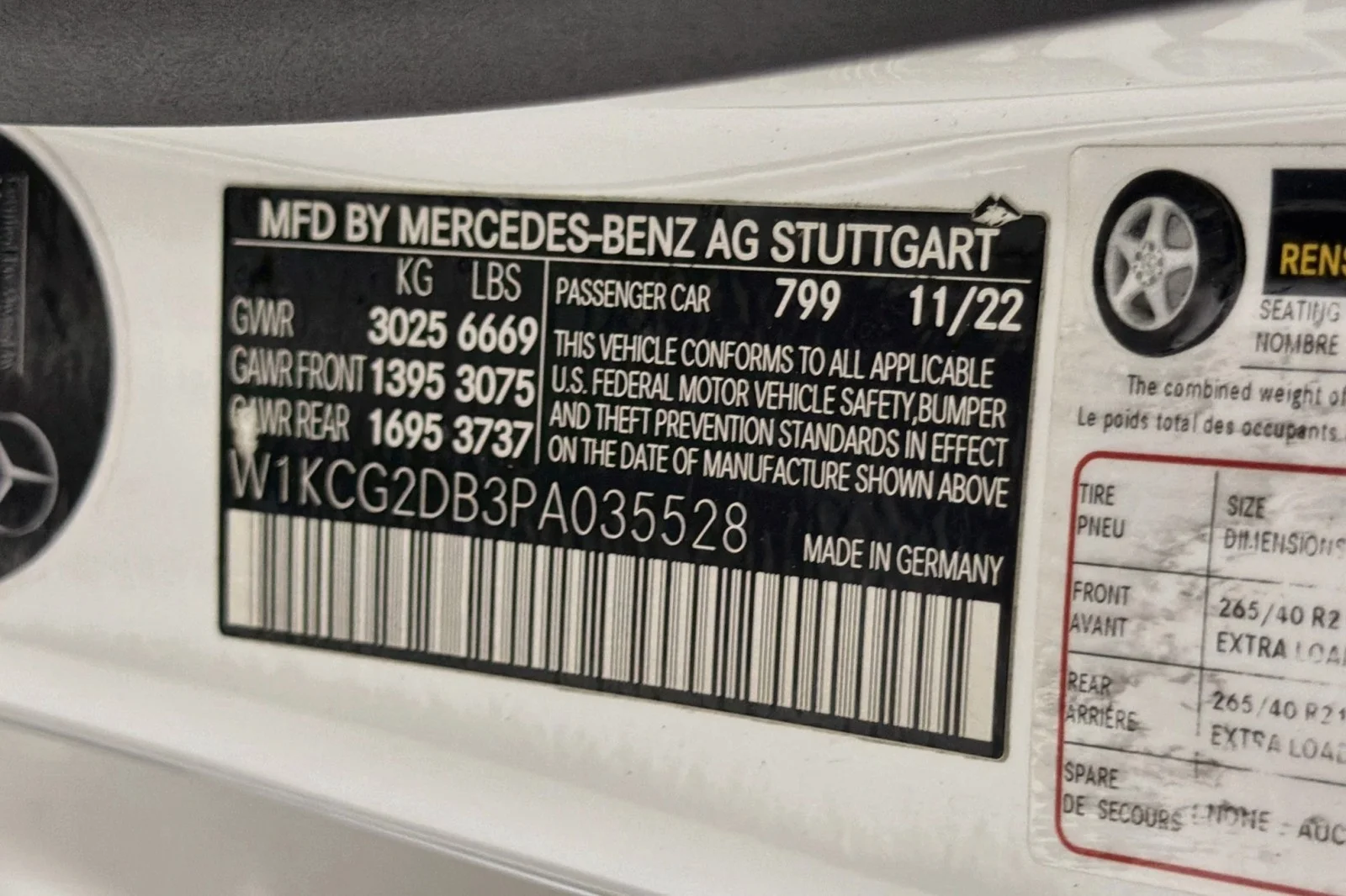 Certified Used 2023 MANUFAKTUR Diamond White Mercedes-Benz EQS 450+ image 25