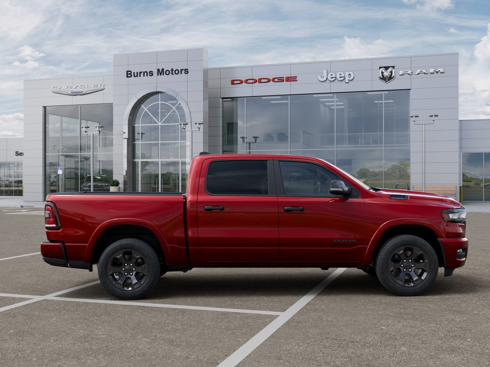 New 2026 Molten Red Pearl-Coat Exterior Paint RAM Lone Star Night Edition image 47