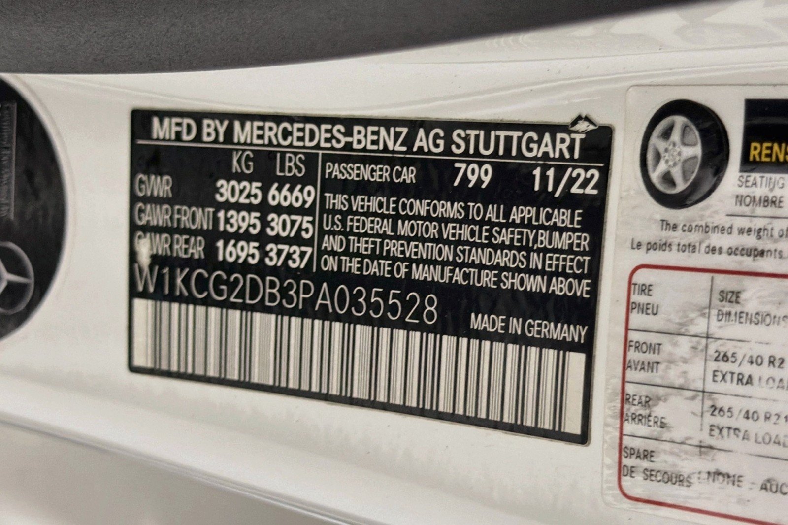 Certified Used 2023 MANUFAKTUR Diamond White Mercedes-Benz EQS 450+ image 24