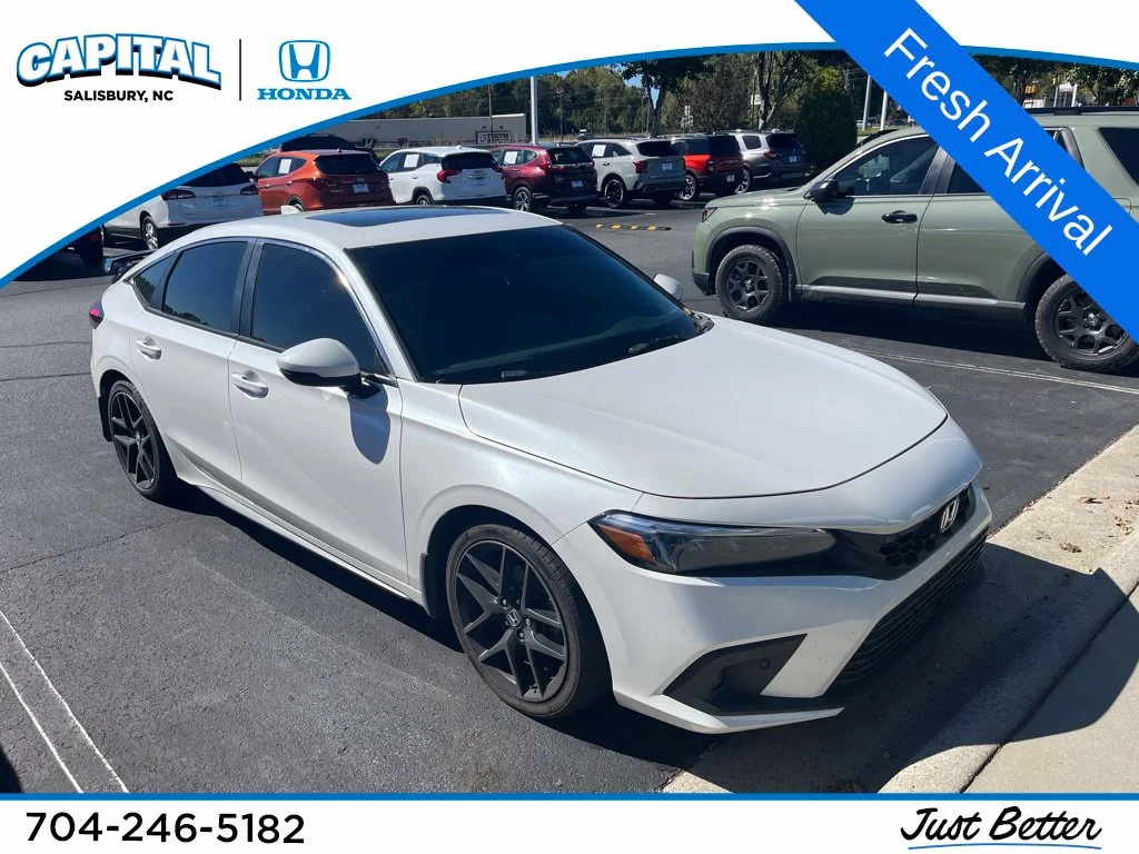 White 2024 Honda Civic Sport Touring Hatchback Raleigh NC