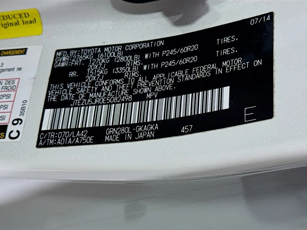 Used 2014 White Toyota Limited image 40