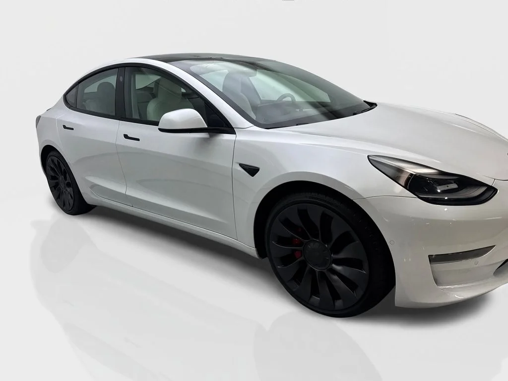 Used 2021 White Tesla Performance image 12