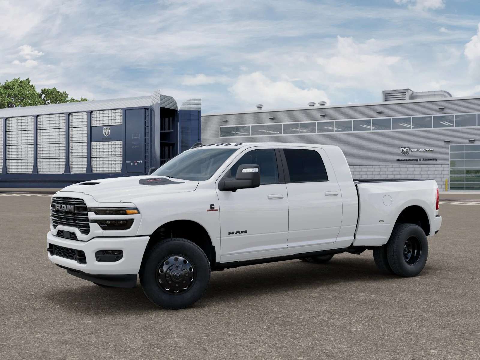 New 2026 Bright White Clear-Coat Exterior Paint RAM LARAMIE image 1