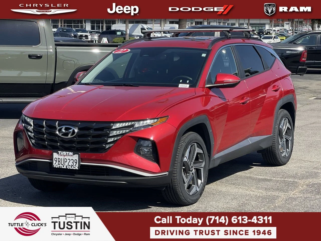 Used 2022 Calypso Red Hyundai SEL image 3
