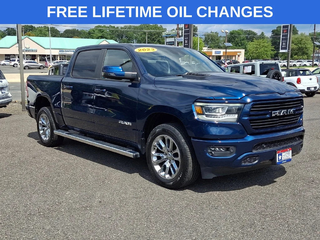 Used 2023 Patriot Blue Pearlcoat Ram Laramie image 1