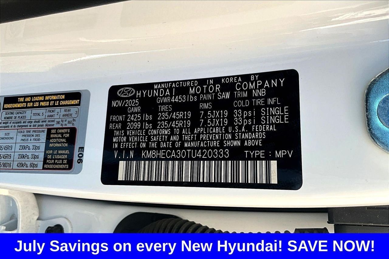 New 2026 White Hyundai Limited AWD image 30