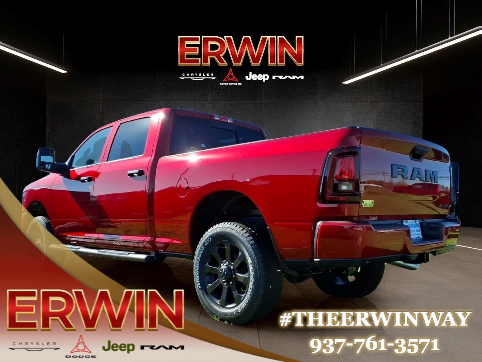 New 2026 Molten Red Pearl-Coat Exterior Paint RAM Tradesman image 4