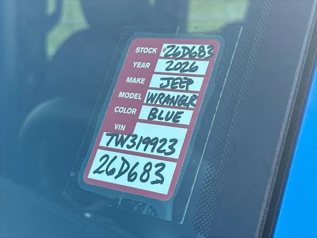 New 2026 Hydro Blue Pearl-Coat Exterior Paint Jeep Sahara image 25