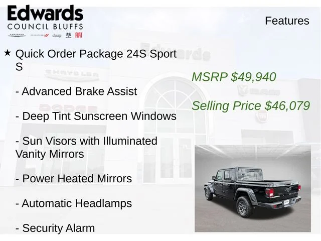 New 2026 Black Jeep Sport S image 9