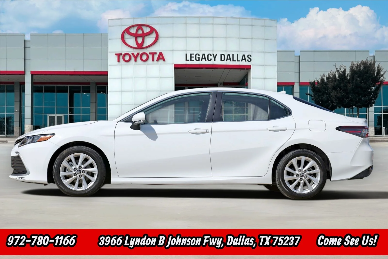 Used 2024 White Toyota LE image 7