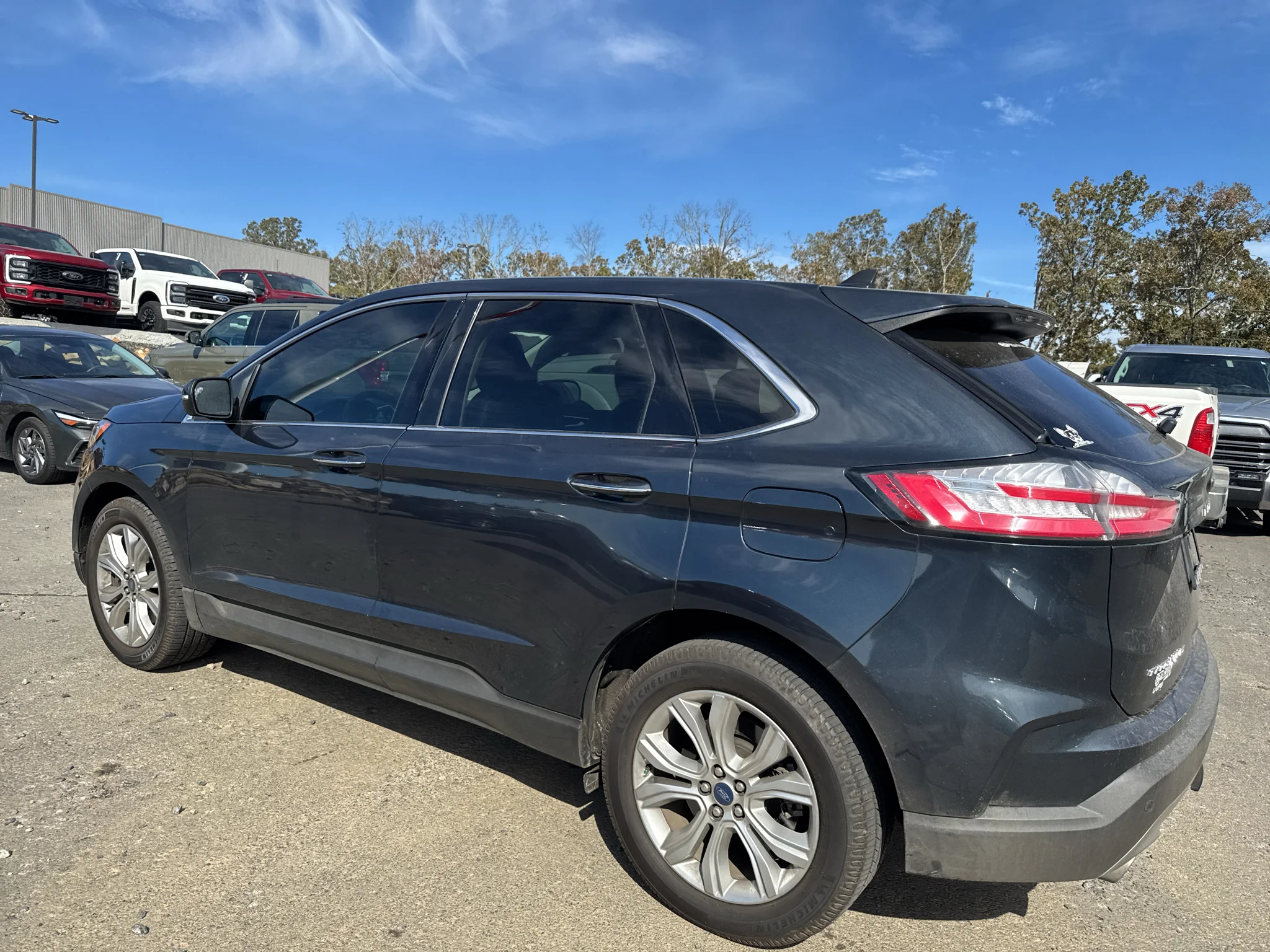 Certified Used 2022 Stone Blue Metallic Ford Titanium image 6