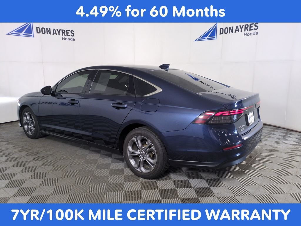 Certified Used 2024 Canyon River Blue Metallic Honda EX image 3