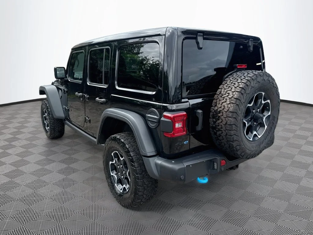Used 2022 Black Jeep Unlimited Rubicon 4xe image 8