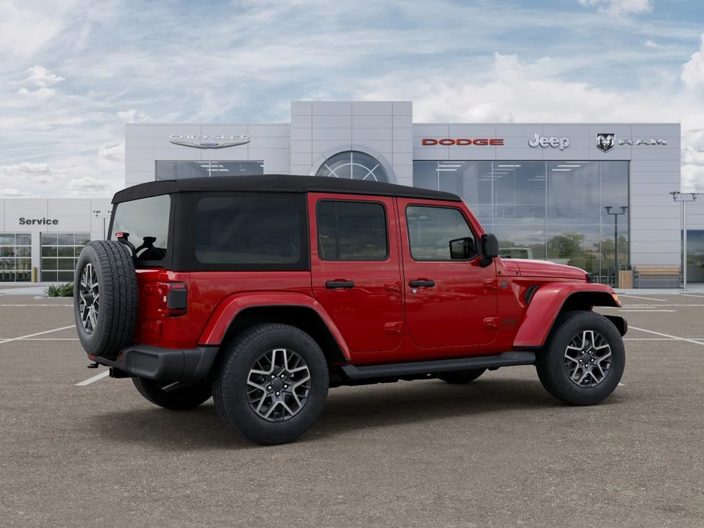 New 2026 Firecracker Red Clear-Coat Exterior Paint Jeep Sahara image 4