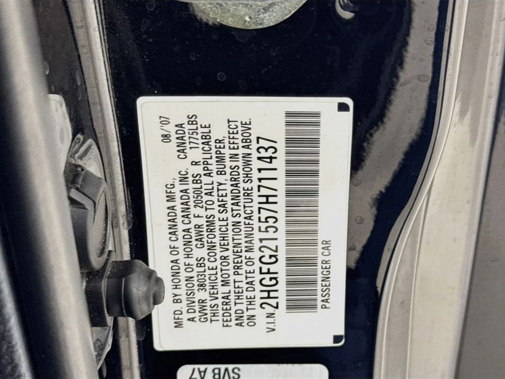 Used 2007 Nighthawk Black Pearl Honda Si image 37