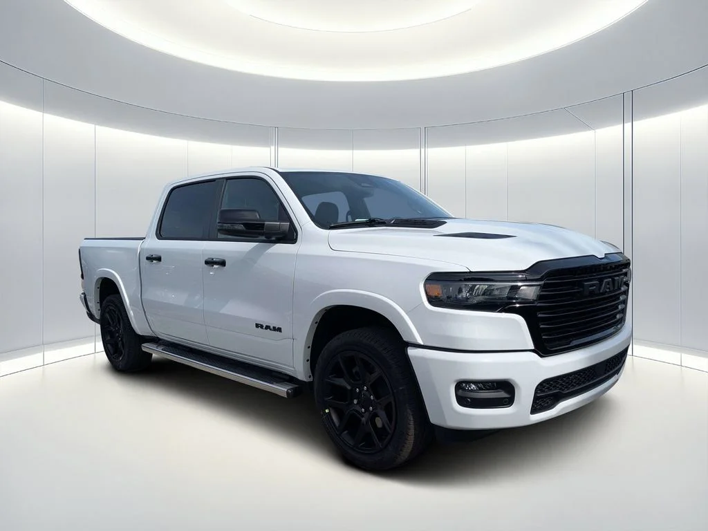 New 2026 Bright White Clear-Coat Exterior Paint RAM Laramie image 1