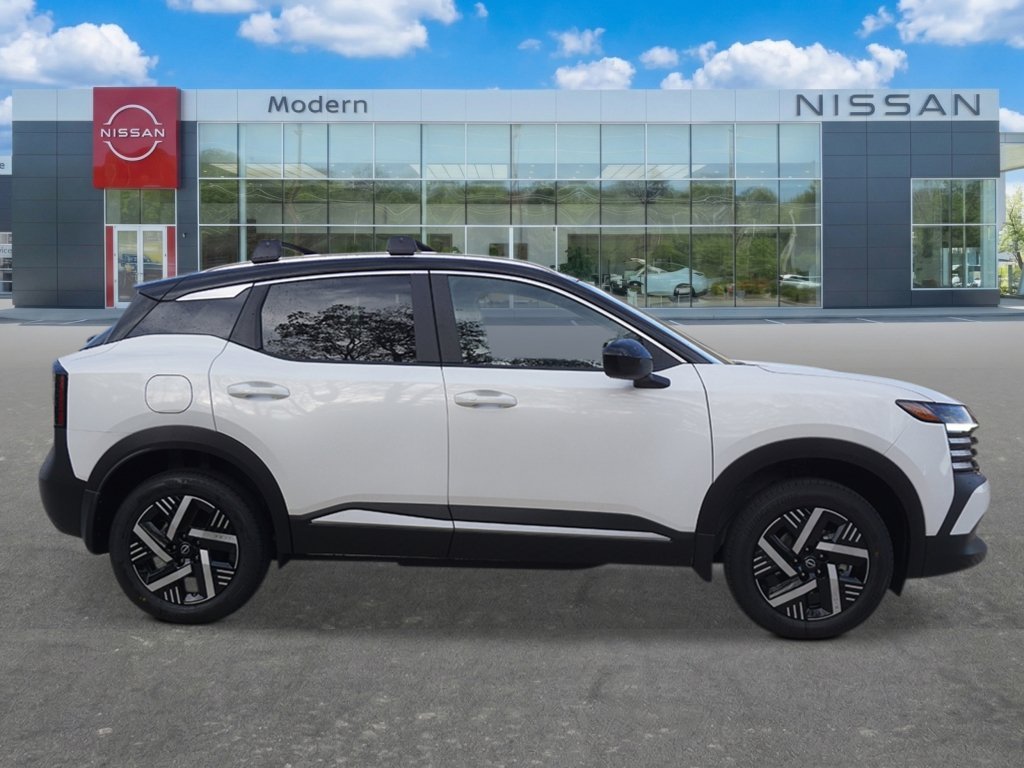 New 2026 Aspen White TriCoat / Super Black Two-tone Nissan SV image 6