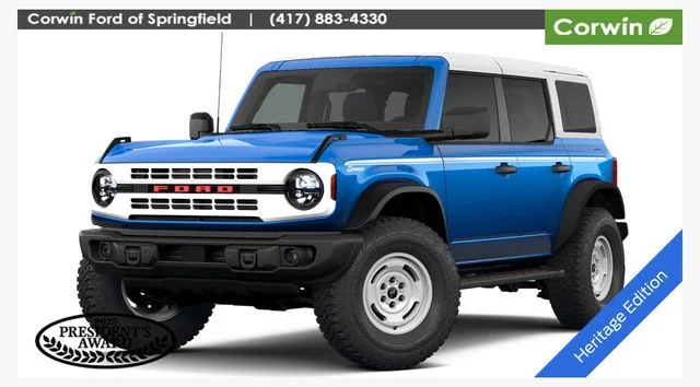 New 2026 Velocity Blue Metallic Ford Heritage Edition image 1