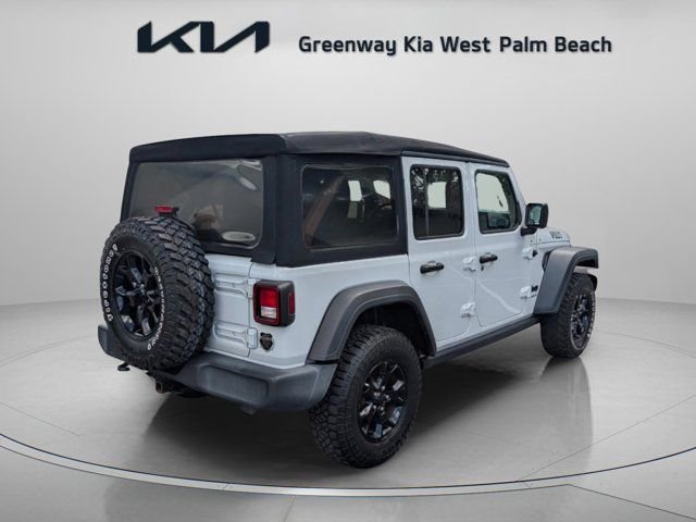 Used 2021 White Jeep Unlimited Willys image 7