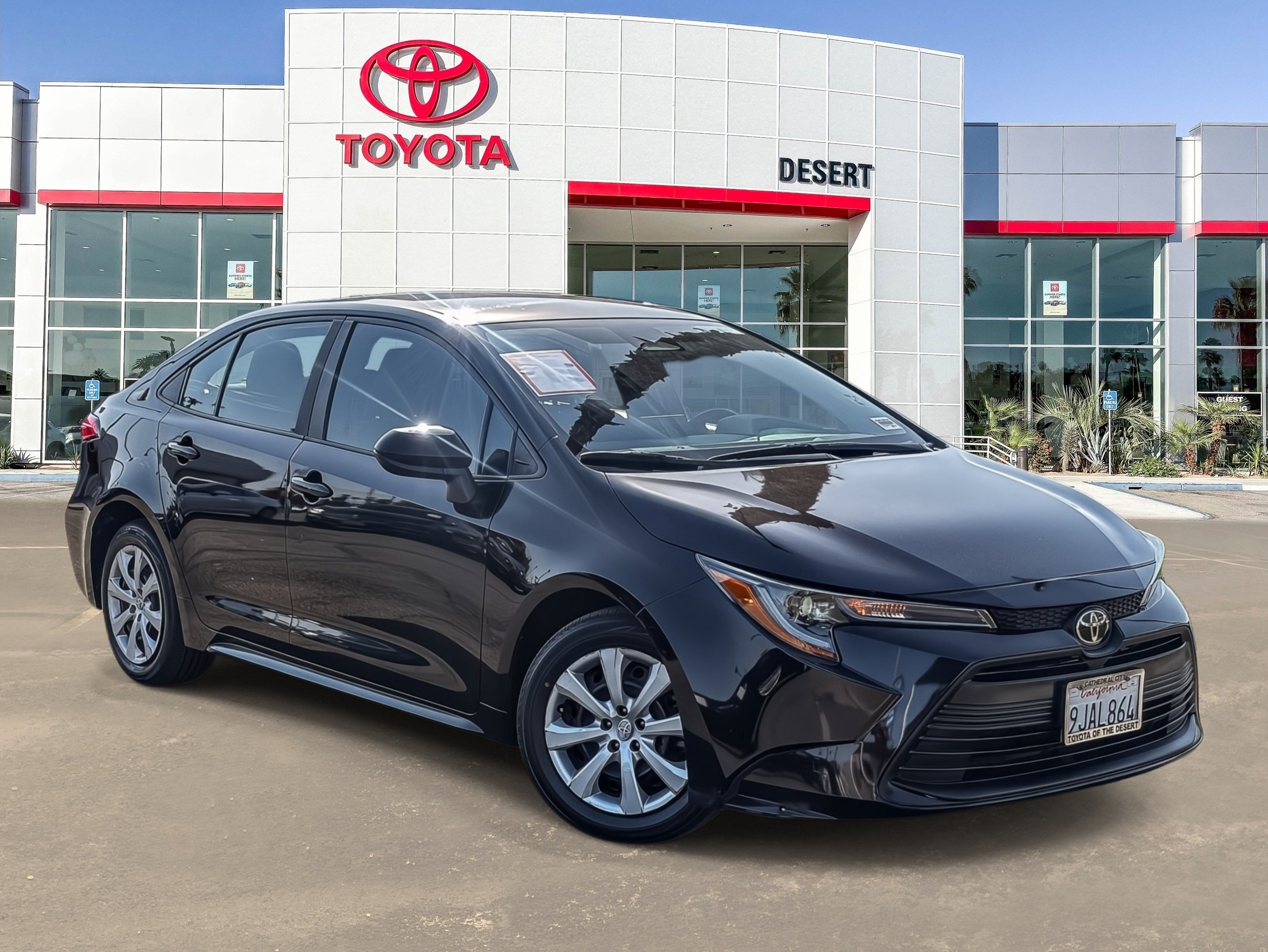 Certified Used 2024 Midnight Black Metallic Toyota LE image 3